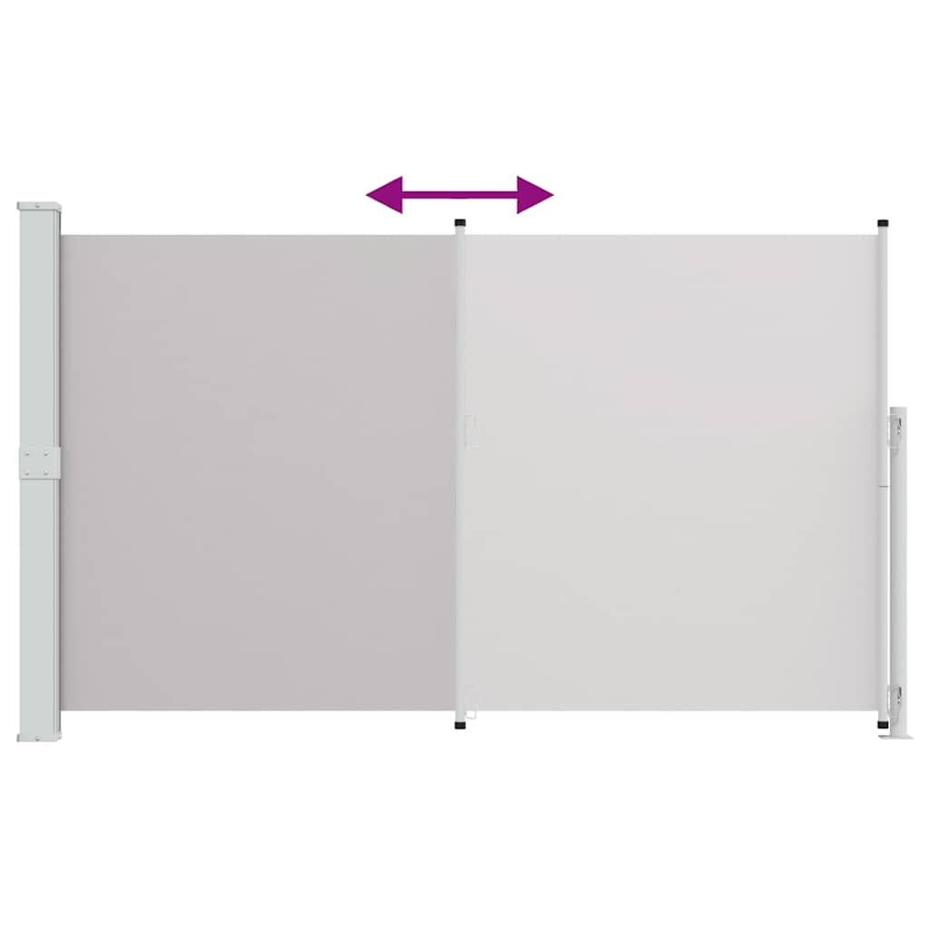 Seitenmarkise Ausziehbar 180x300 cm Grau