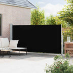 Seitenmarkise Ausziehbar 180x500 cm Schwarz