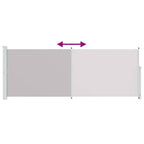 Seitenmarkise Ausziehbar 180x500 cm Grau