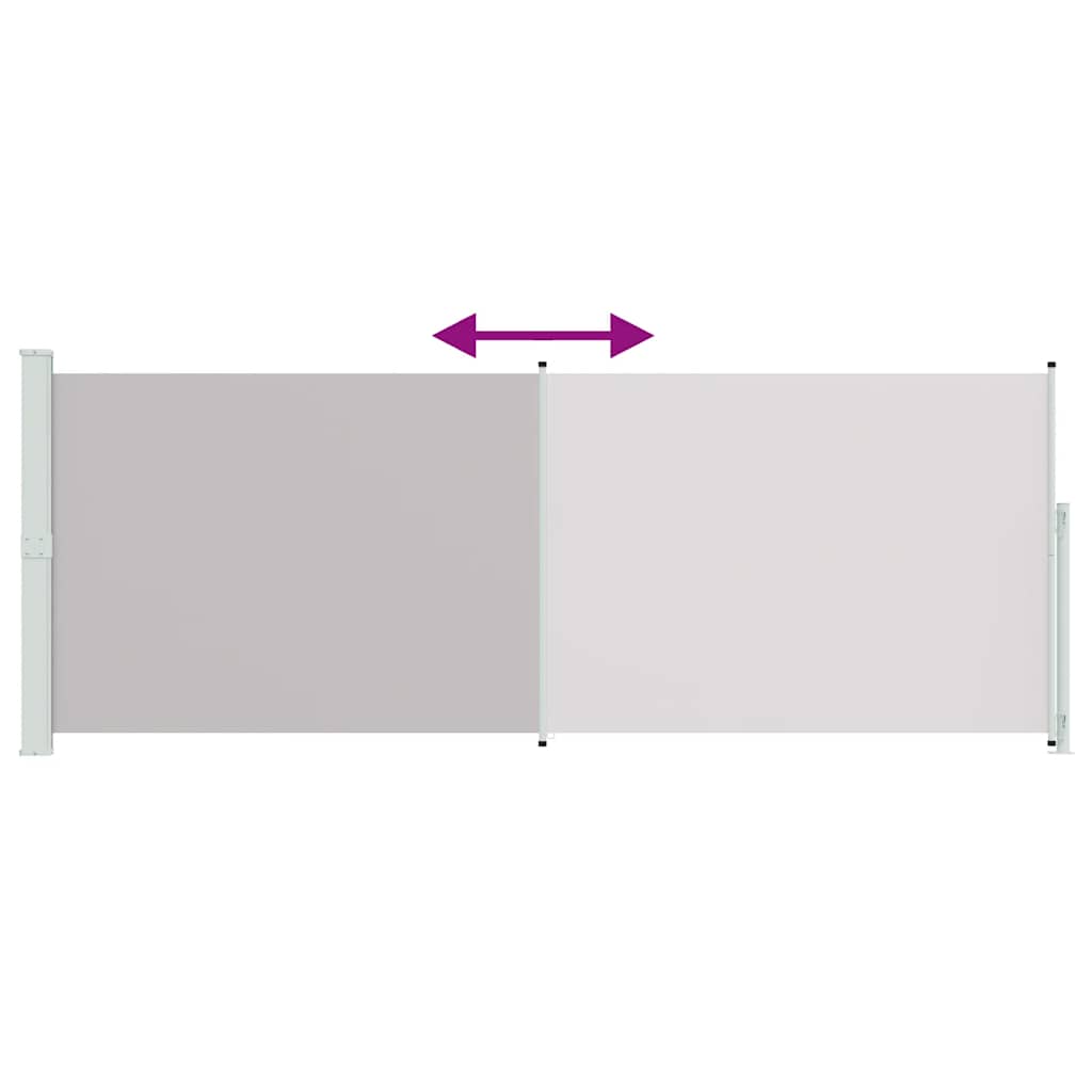 Seitenmarkise Ausziehbar 180x500 cm Grau