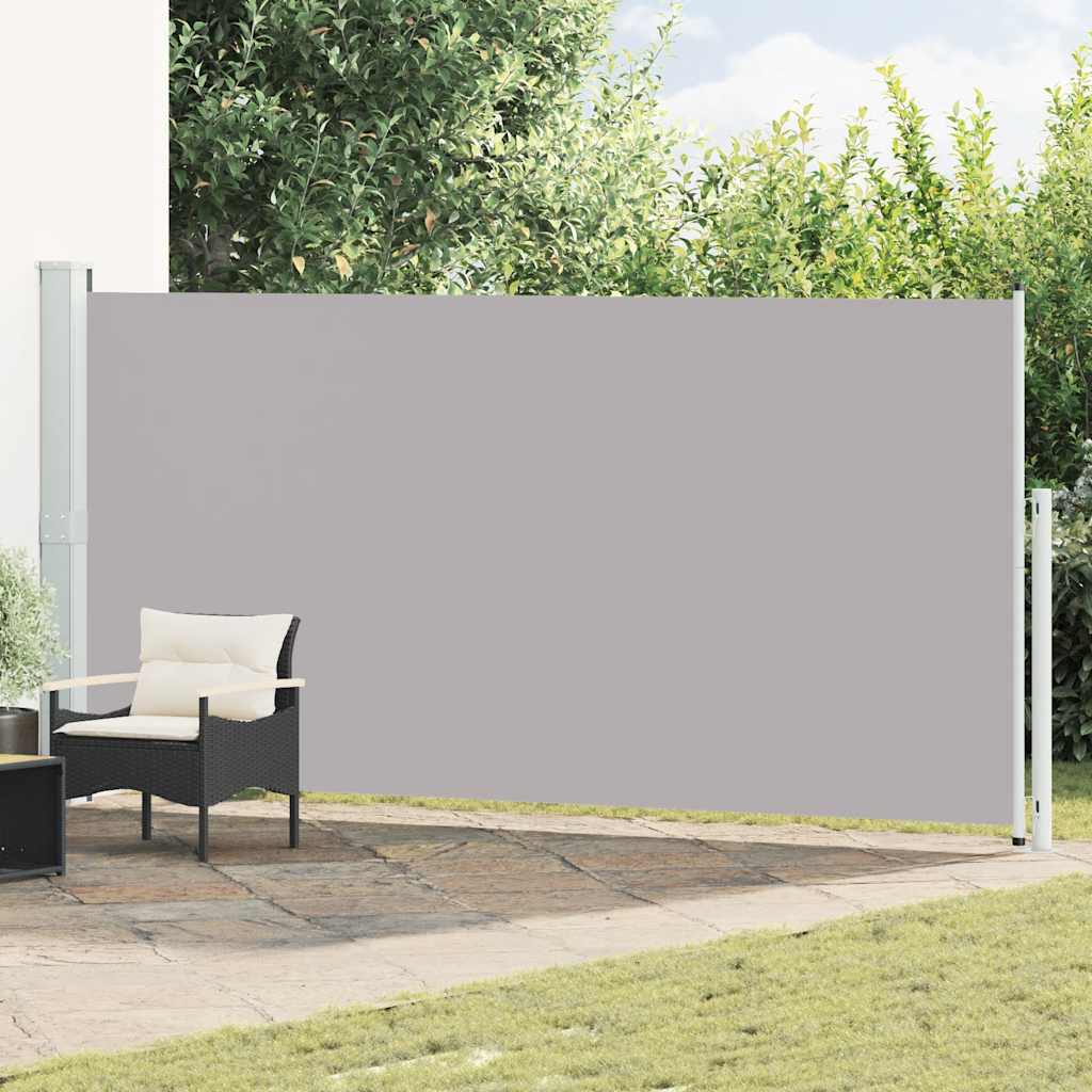 Seitenmarkise Ausziehbar 180x500 cm Grau