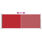 Seitenmarkise Ausziehbar 180x500 cm Rot