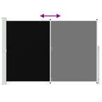 Seitenmarkise Ausziehbar 200x300 cm Schwarz