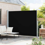 Seitenmarkise Ausziehbar 220x300 cm Schwarz