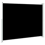 Seitenmarkise Ausziehbar 220x300 cm Schwarz