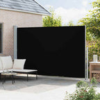 Seitenmarkise Ausziehbar 220x500 cm Schwarz