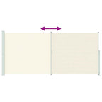 Seitenmarkise Ausziehbar 220x500 cm Creme