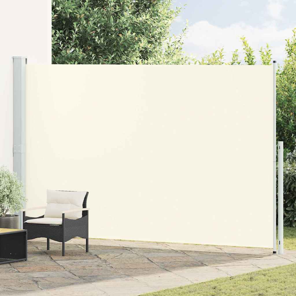 Seitenmarkise Ausziehbar 220x500 cm Creme