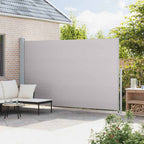 Seitenmarkise Ausziehbar 220x500 cm Grau