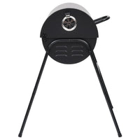 Grill mit 2 Grillrosten Schwarz 80x95x90 cm Stahl