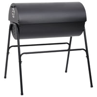 Grill mit 2 Grillrosten Schwarz 80x95x90 cm Stahl