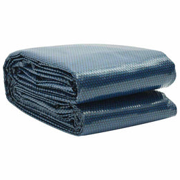 vidaXL Treibende Pool-Solarplane PE 1200x600 cm Schwarz und Blau