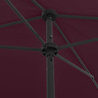 Strandschirm Bordeauxrot 200x125 cm