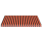 Markisenbespannung Orange und Braun 5x3,5 m