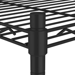 Lagerregal mit 4 Böden 90x35x137 cm Schwarz 200 kg