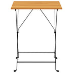 3-tlg. Bistro-Set Klappbar Massivholz Akazie