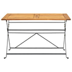Klappbarer Gartentisch 120x70x74 cm Massivholz Akazie