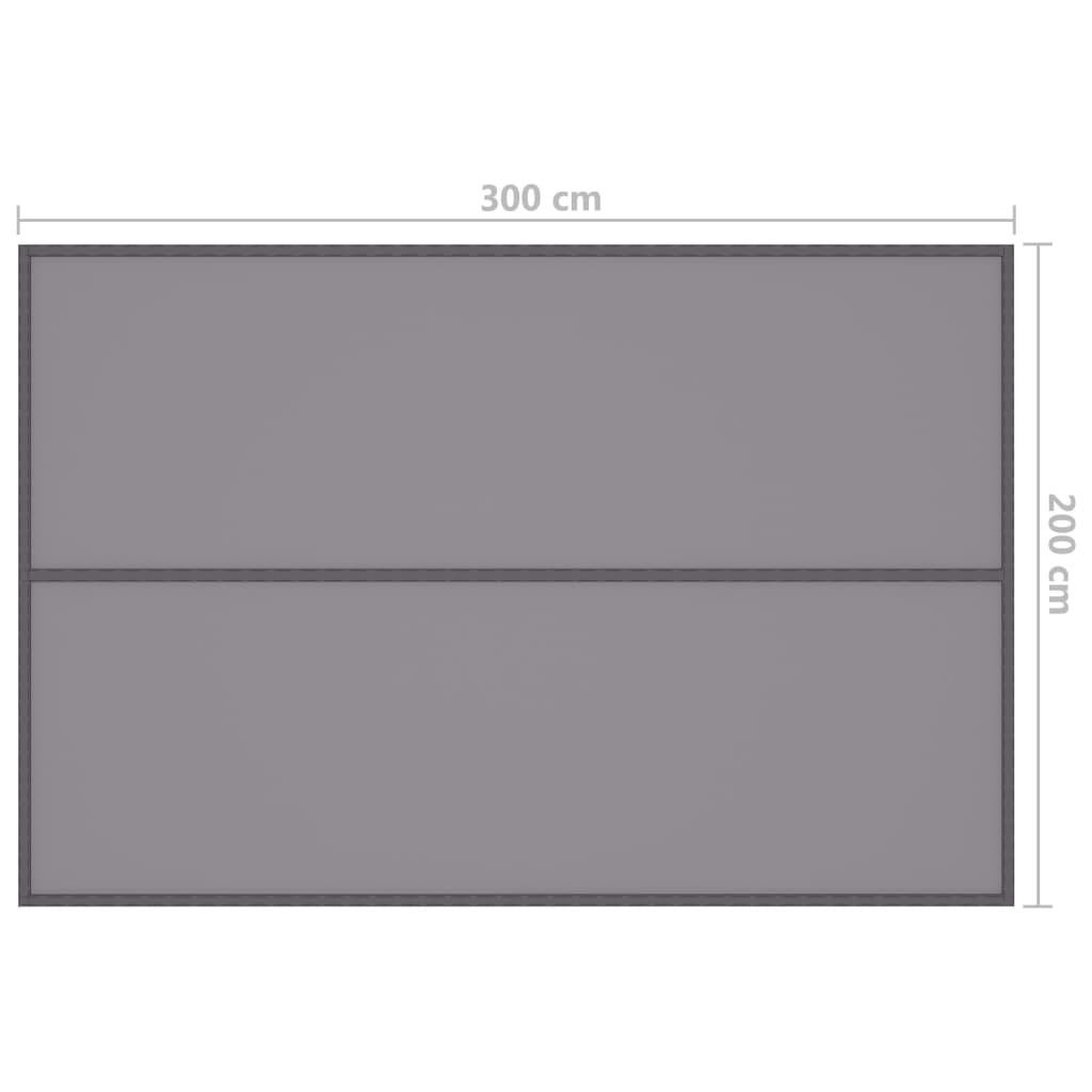 Outdoor-Tarp 3x2 m Grau