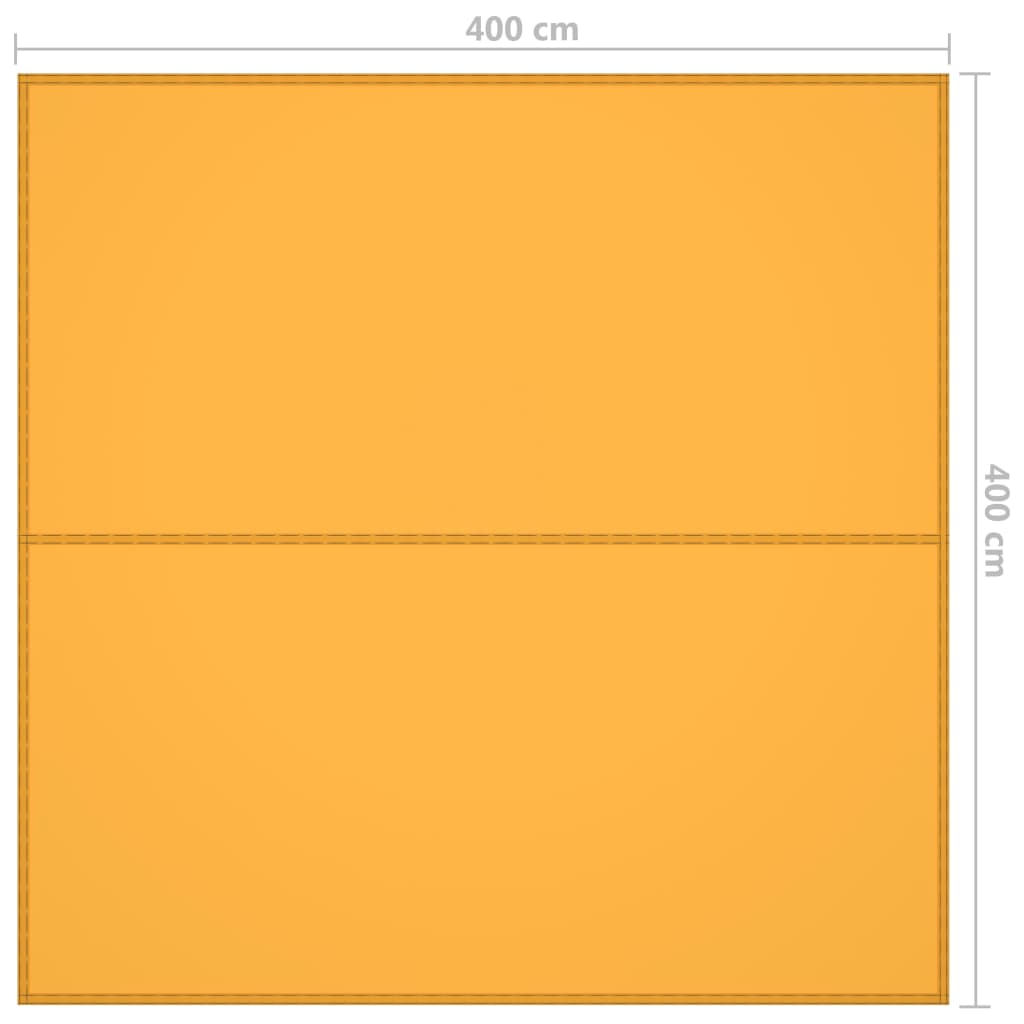 Outdoor-Tarp 4x4 m Gelb