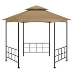 Pavillon mit Seitenwänden 3,1x2,7 m Taupe