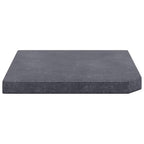 Sonnenschirm-Gewichtsplatte Schwarz Granit Quadratisch 25 kg