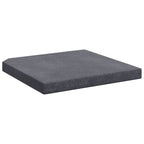Sonnenschirm-Gewichtsplatte Schwarz Granit Quadratisch 25 kg