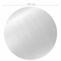 vidaXL Poolabdeckung Silbern 455 cm PE