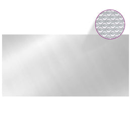 vidaXL Poolabdeckung Silbern 450x220 cm PE