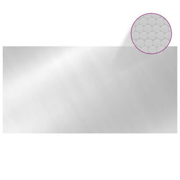 vidaXL Poolabdeckung Silbern 549x274 cm PE