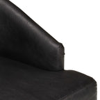 Esszimmerstühle 4 Stk. Schwarz Echtes Ziegenleder
