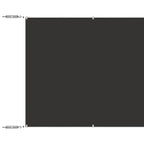 Senkrechtmarkise Anthrazit 60x600 cm Oxford-Gewebe