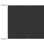 Senkrechtmarkise Anthrazit 100x1000 cm Oxford-Gewebe