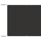 Senkrechtmarkise Anthrazit 100x1200 cm Oxford-Gewebe
