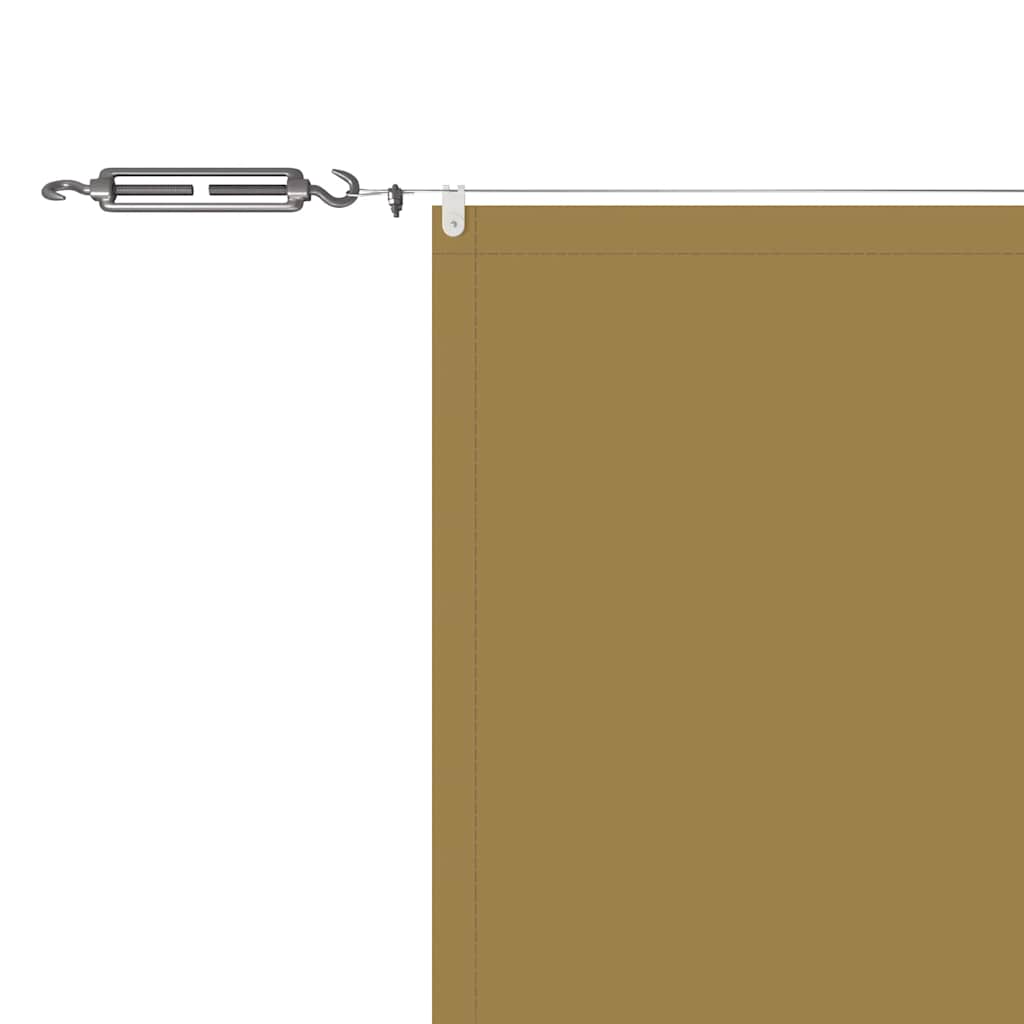 Senkrechtmarkise Beige 60x1200 cm Oxford-Gewebe