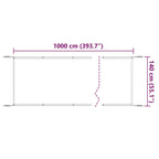 Senkrechtmarkise Beige 140x1000 cm Oxford-Gewebe