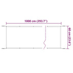 Senkrechtmarkise Terrakotta 60x1000 cm Oxford-Gewebe
