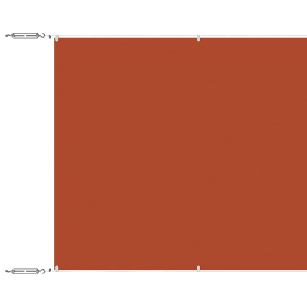 Senkrechtmarkise Terrakotta 140x600 cm Oxford-Gewebe