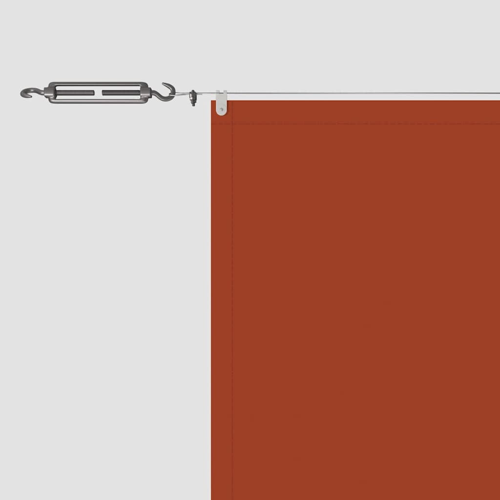 Senkrechtmarkise Terrakotta 140x600 cm Oxford-Gewebe