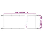 Senkrechtmarkise Terrakotta 180x1000 cm Oxford-Gewebe