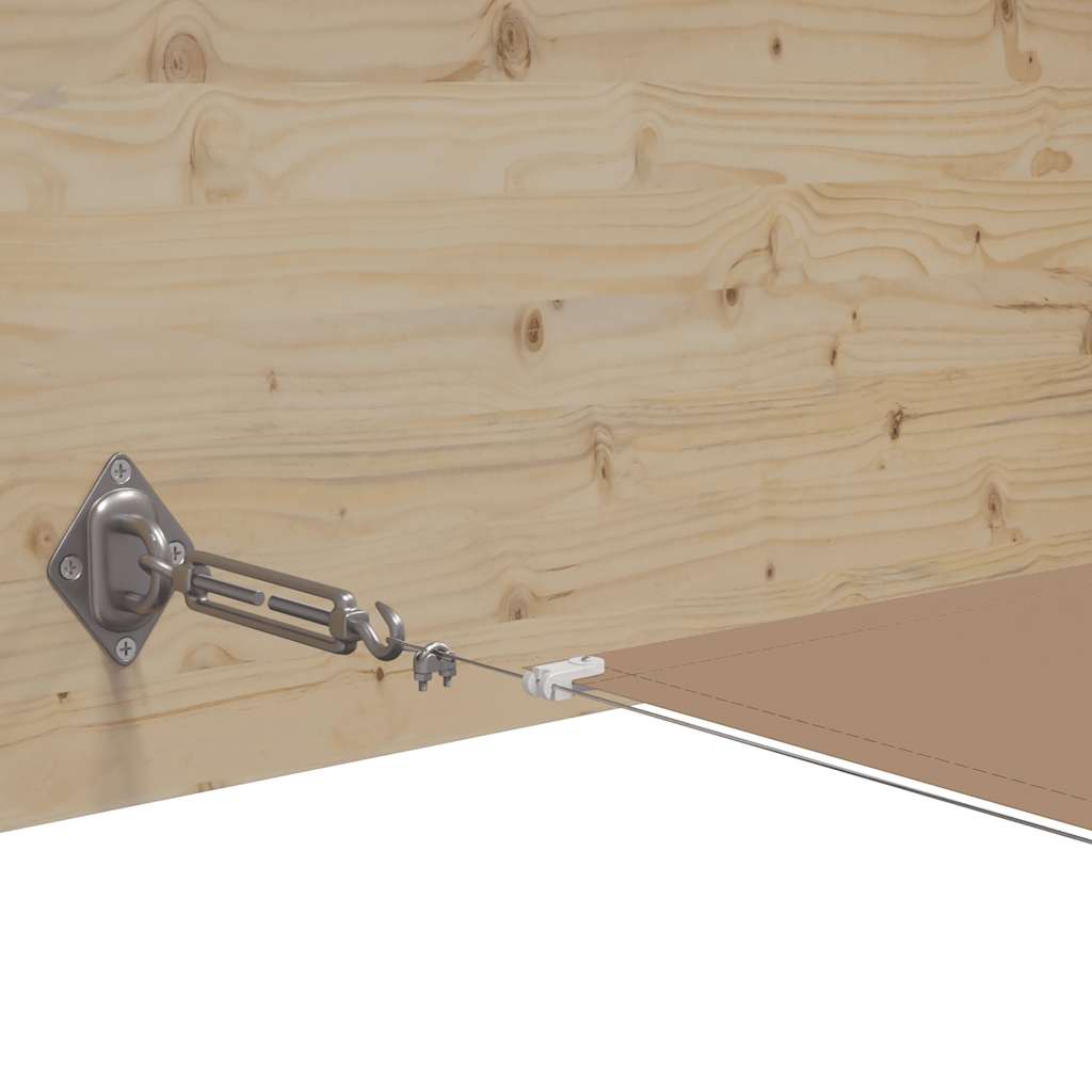Senkrechtmarkise Taupe 100x1000 cm Oxford-Gewebe
