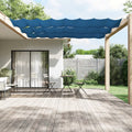 Senkrechtmarkise Blau 100x360 cm Oxford-Gewebe