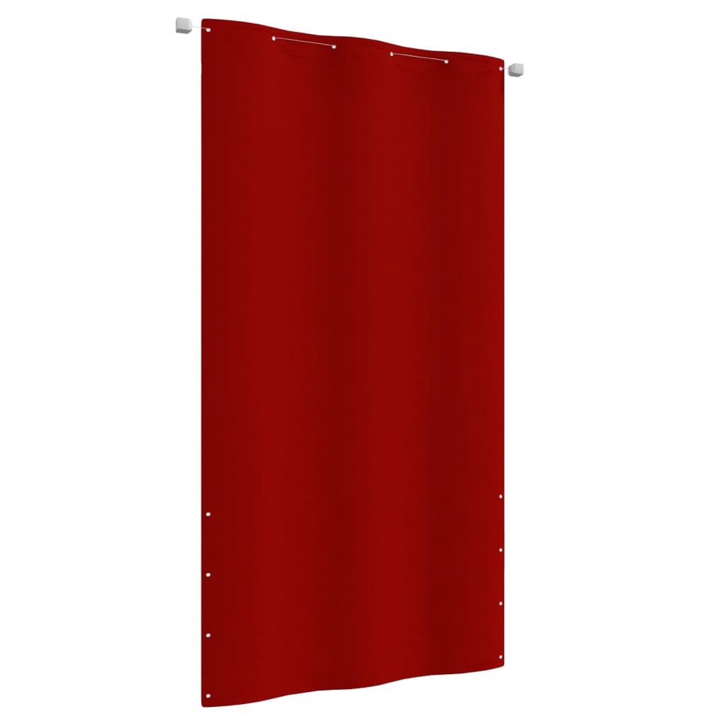 Balkon-Sichtschutz Rot 120x240 cm Oxford-Gewebe