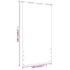 Balkon-Sichtschutz Braun 140x240 cm Oxford-Gewebe