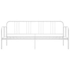 Schlafsofa Bettgestell Weiß Metall 90x200 cm