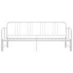 Ausziehsofa Bettgestell Weiß Metall 90x200 cm