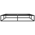 Bettgestell Schwarz Metall 200x200 cm