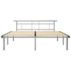 Bettgestell Grau Metall 200x200 cm