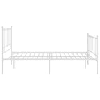 Bett Weiß Metall 120x200 cm