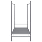 Himmelbett Grau Metall 90x200 cm