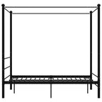 Himmelbett Schwarz Metall 120x200 cm